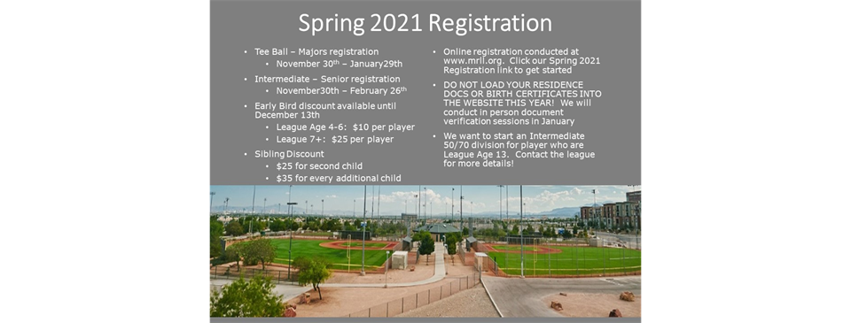 Mountain Ridge Little League Home