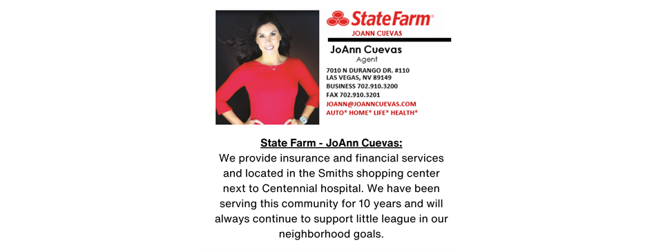 Featured Sponsor: State Farm JoAnn