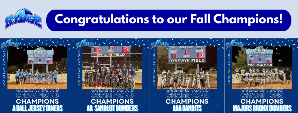 Fall 2025 Majors/Minors Champions